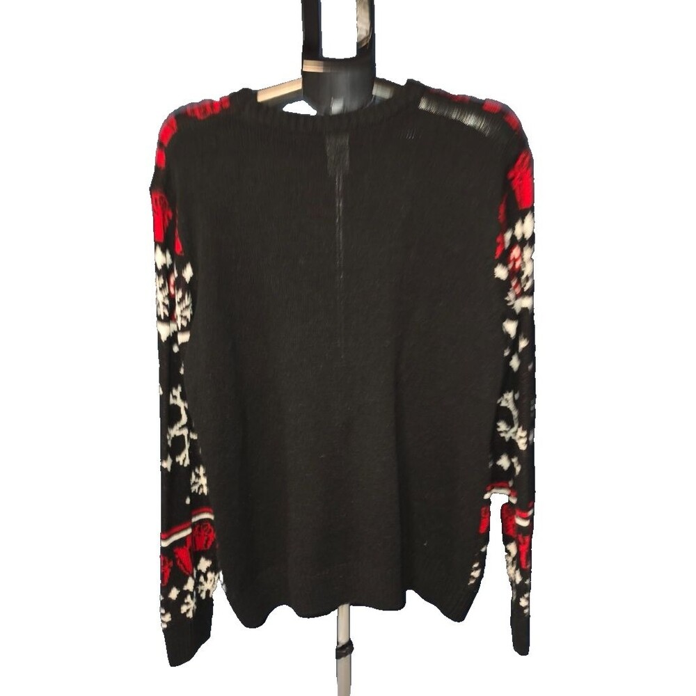 A Nightmare Before Christmas Jack Skellington Sweater Black Red Men XL 46/48 - Picture 2 of 3
